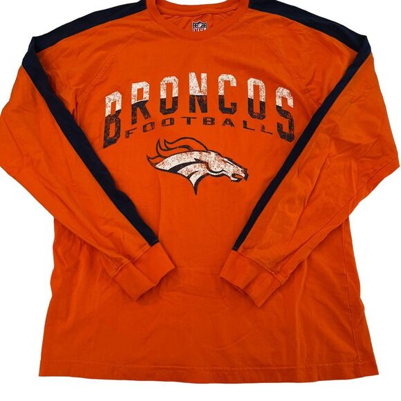 NFL Mens XL Denver‎ Broncos Football Long Sleeve T-Shirt, NFL Broncos Mens 349 - Picture 2 of 7